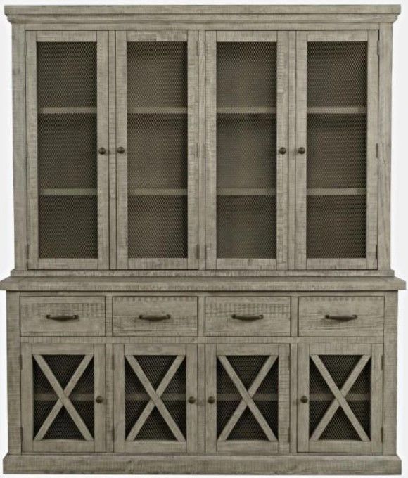 Jofran Inc. Telluride Driftwood Hutch with Touch Light-0