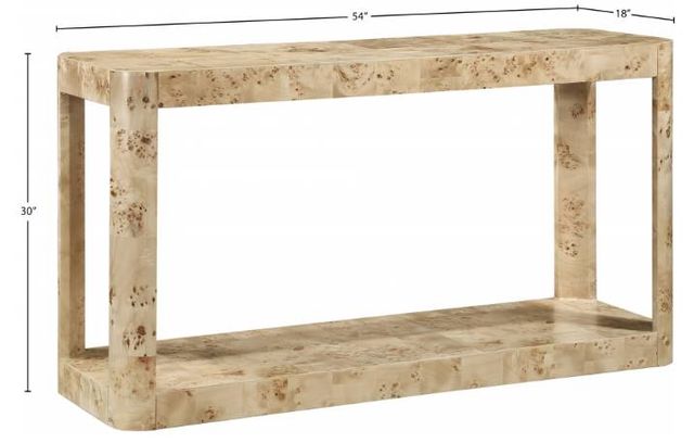 Meridian Furniture Reeves Burl Console Table-2
