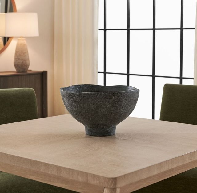 Uttermost® Komorebi Matte Black Indoor-Outdoor Ceramic Bowl-2