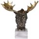 Uttermost® Moose Bust Bronze Sculpture-3