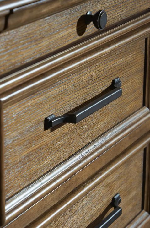 Signature Design by Ashley® Karallin Medium Brown Dresser and Mirror-4