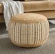 Nourison Home™ Mina Victory Lifestyle Ivory Pouf-1