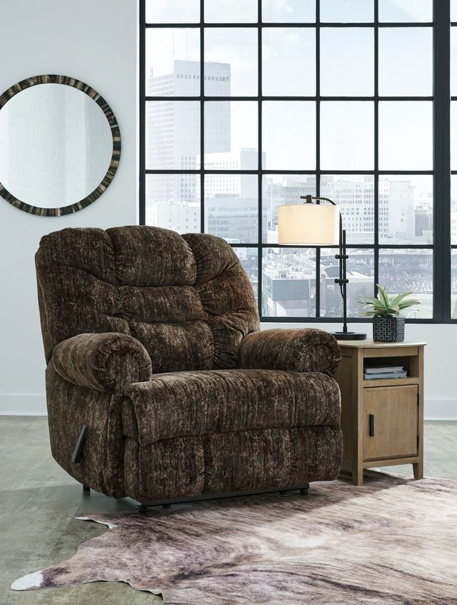 Signature Design by Ashley® Movie Man Chocolate Manual Recliner-0