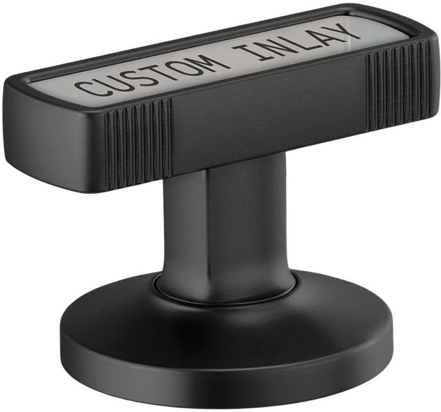Brizo Kintsu® Matte Black Widespread Lavatory Knob Handles with Custom Inlay-0