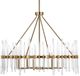 Uttermost® Crystal Warn Brass Chandelier-4