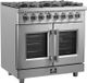 FORNO® Massimo 36" Stainless Steel Pro Style Dual Fuel Range-4