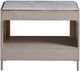 Universal Explore Home™ Modern Soren White Bedside Table with Pumice Base-3