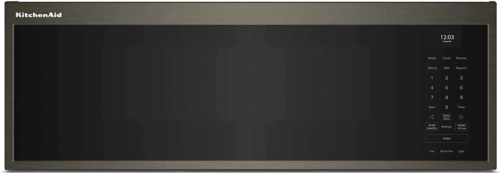 KitchenAid® 1.1 Cu. Ft. Black Stainless Steel Over The Range Microwave 