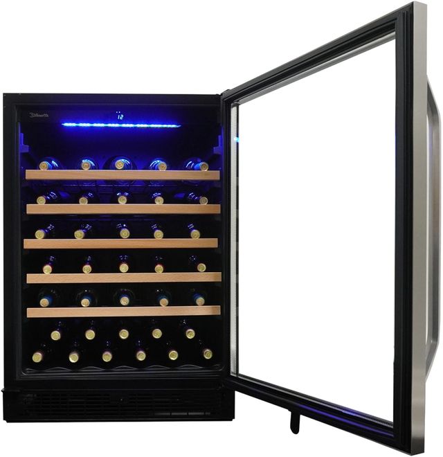 Silhouette® Stilton 24" 5.7 Cu. Ft. Stainless Steel Built-In Wine Cellar-1