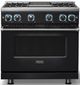 Viking® 7 Series 36" Onyx Pro Style Natural Gas Range with Griddle-5