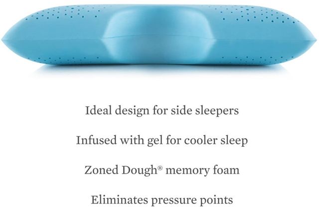 Malouf® Z® Shoulder Zoned Gel Dough® Queen Bed Pillow-3