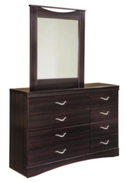 Signature Design by Ashley® Zanbury 5-Piece Merlot Queen Panel Bed Set-2