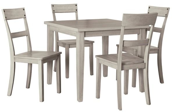 Signature Design by Ashley® Loratti 5-Piece Gray Dining Table Set-0