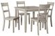 Signature Design by Ashley® Loratti 5-Piece Gray Dining Table Set-0