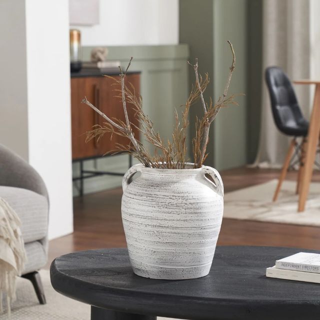 Renwil® Blanco White Antique Vase-1