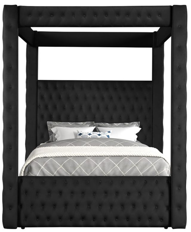 Crown Mark Annabelle Black Queen Canopy Bed-4