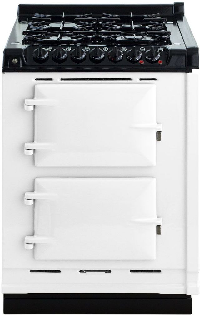 AGA 24" White Integrated Dual Fuel Range-0