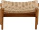 Dovetail Furniture Parley Natural Rattan/Wooden Outdoor Ottoman-2