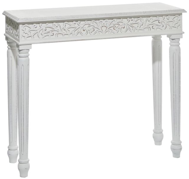 Deco Marche White 36" Console Table-0