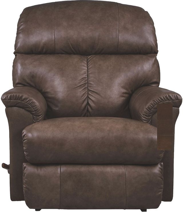 La-Z-Boy® Reed Walnut Leather Manual Rocking Recliner-2
