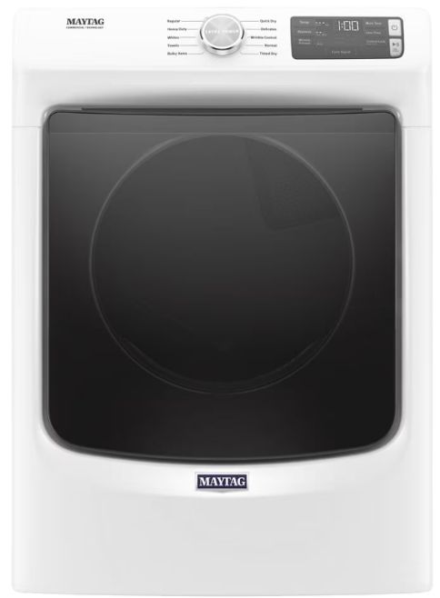 Maytag® 7.3 Cu. Ft. White Front Load Gas Dryer-0