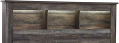 Signature Design by Ashley® Drystan Brown Queen Bookcase Headboard