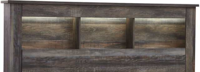Signature Design by Ashley® Drystan Brown Queen Bookcase Headboard