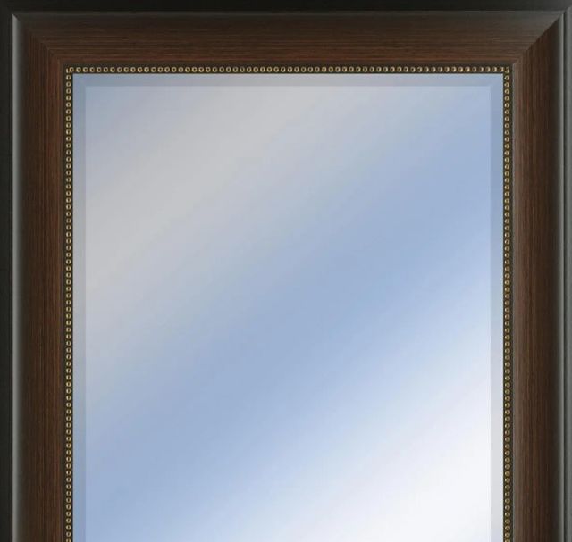 Classy Art Style 206 Brown/Chrome Wall Mirror-1