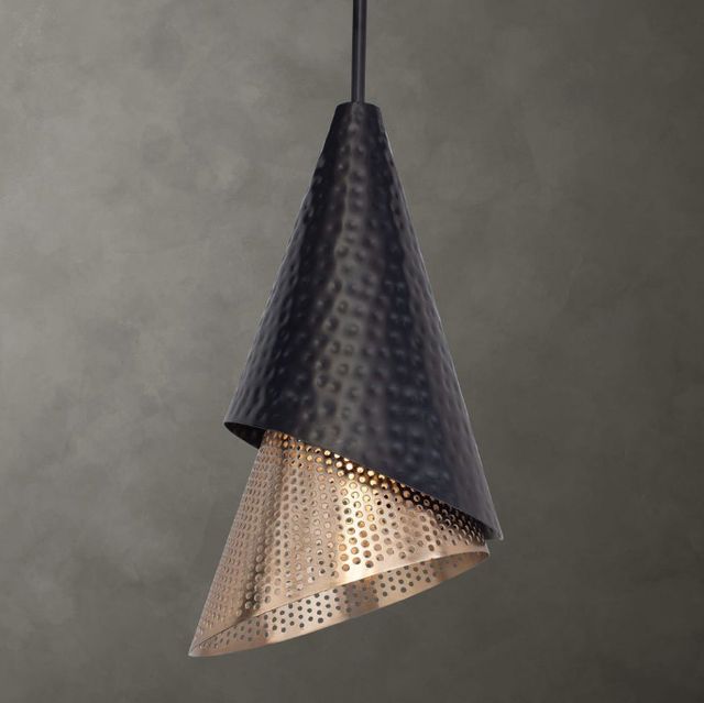 Uttermost® Apollo Matte Black/Matte Gold Pendant-1