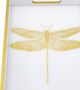 A & B Home Gold/White Dragonfly Tray-4