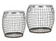 A & B Home Balaz 2-Piece Stainless Steel Iron Wire Table Set-1