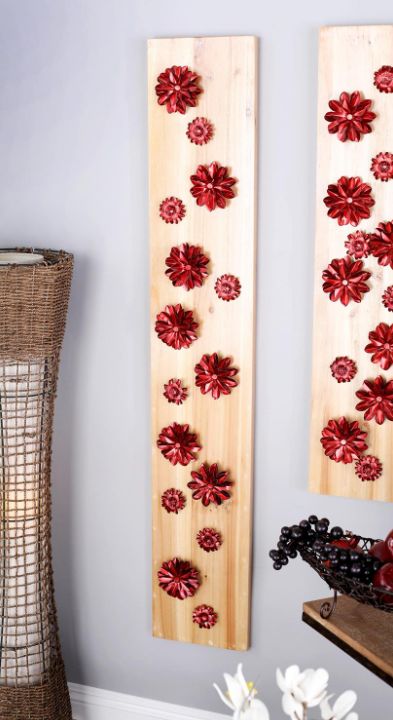 Deco Marche Copper 55" Floral Wall Decor-3
