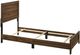 Crown Mark Millie Brown Cherry Twin Upholstered Panel Bed-1