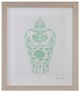 Bassett Mirror Mint Vases I Framed Print-0