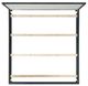 Elements International Versailles Contemporary Black/White King Upholstered Panel Bed-2