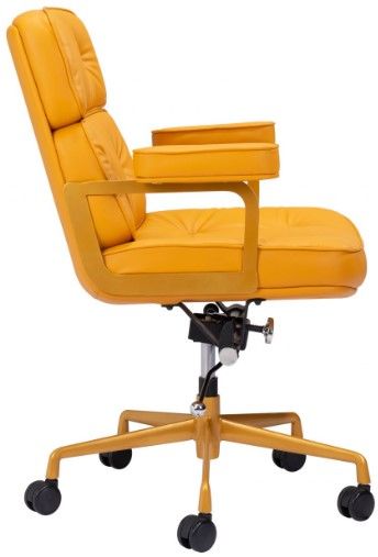 Zuo® Modern Smiths Yellow Office Chair-2