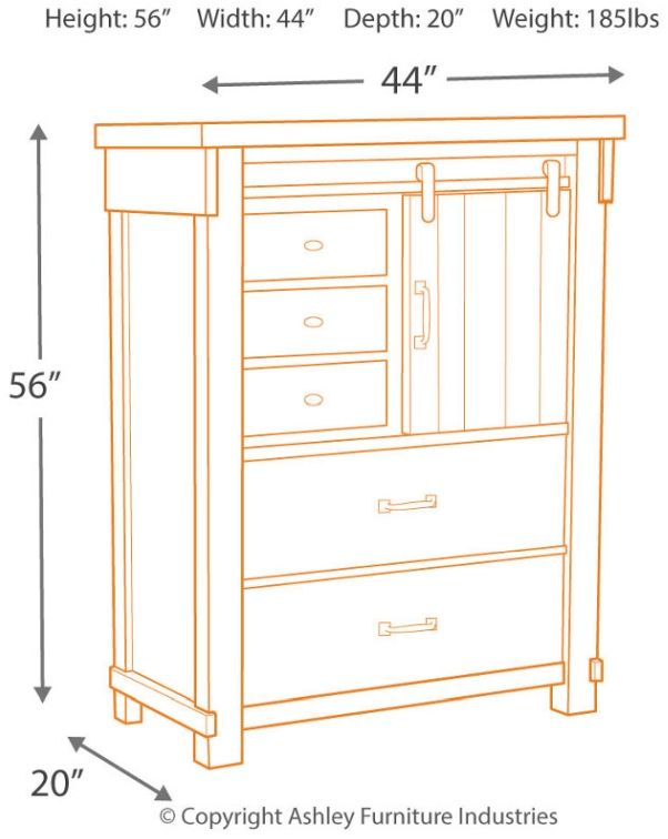 Signature Design by Ashley® Brashland White Chest-2