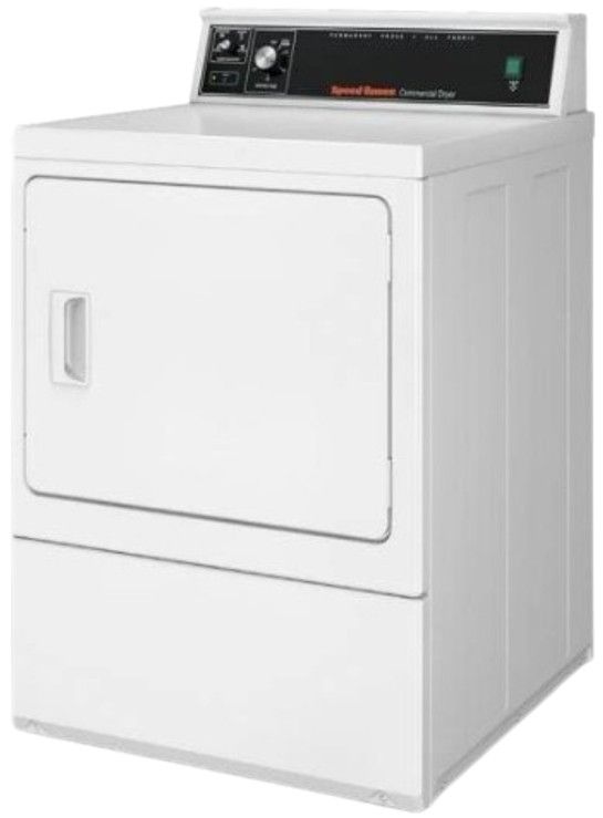 Speed Queen® Commercial 7.0 Cu. Ft. White Front Load Gas Dryer-0