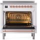 Ilve® Nostalgie II Series 36" White Pro Style Induction Range-2