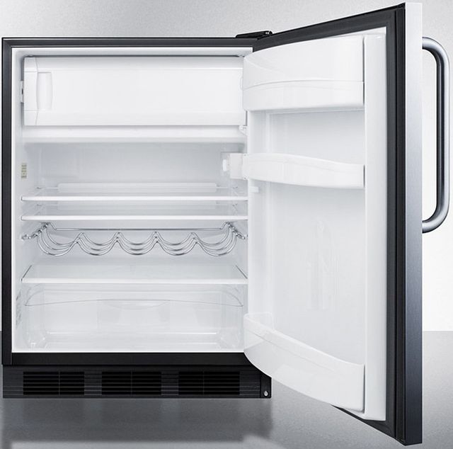 Summit® 24" 5.1 Cu. Ft. Stainless Steel Compact Refrigerator-2