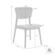 Armen Living Kalia 2-Piece Charcoal Dining Chair Set-4