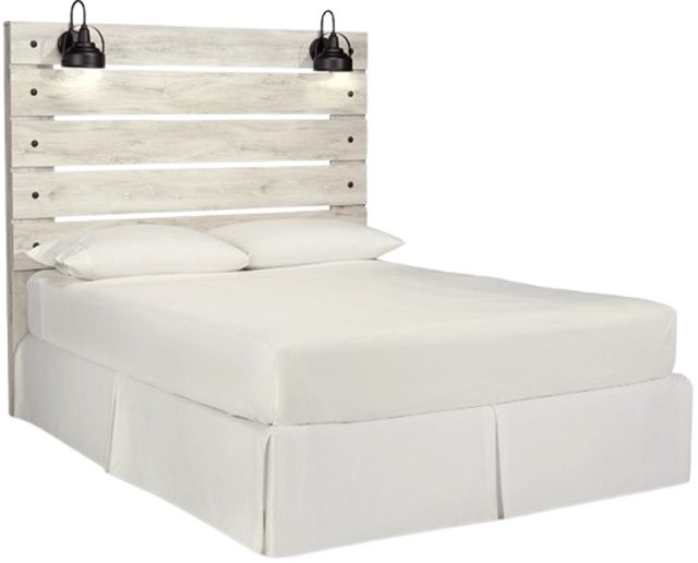 Signature Design by Ashley® Cambeck Whitewash Queen Panel Headboard-3
