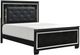 Homelegance® Allura Black Queen Panel Bed with LED-0
