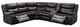 Mazin Furniture Darnell 3-Piece Cocoa Brown Right Side Modular Manual Reclining Sofa Sectional with Console-1