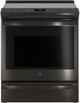GE Profile™ 30" Fingerprint Resistant Black Stainless Slide-In Electric Range-0