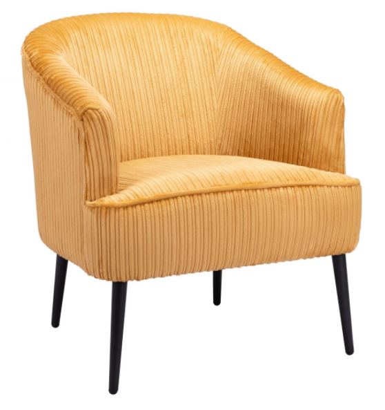 Zuo® Modern Ranier Yellow Accent Chair-1