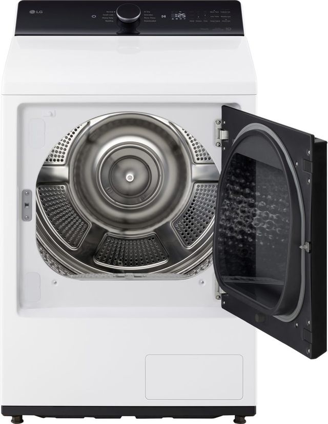 LG 7.3 Cu. Ft. Alpine White Heat Pump Electric Ventless Dryer with EasyLoad™ Door and AI Sensing-1