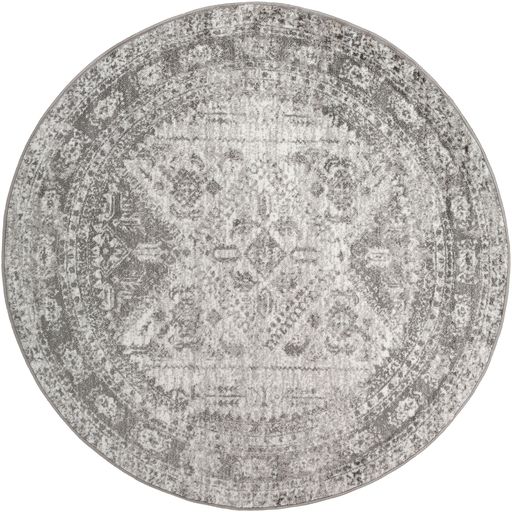 Surya Monte Carlo Light Gray 5' Round Rug-0