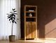 International Furniture Direct Savia Brown 2-Door Bookcase-1