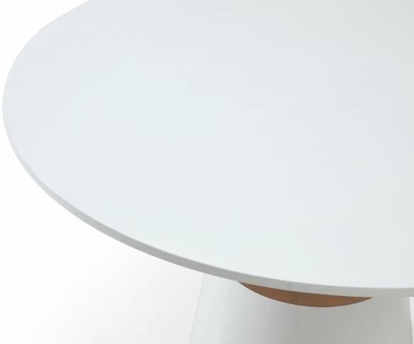 Meridian Furniture Hans White High Gloss Dining Table-1